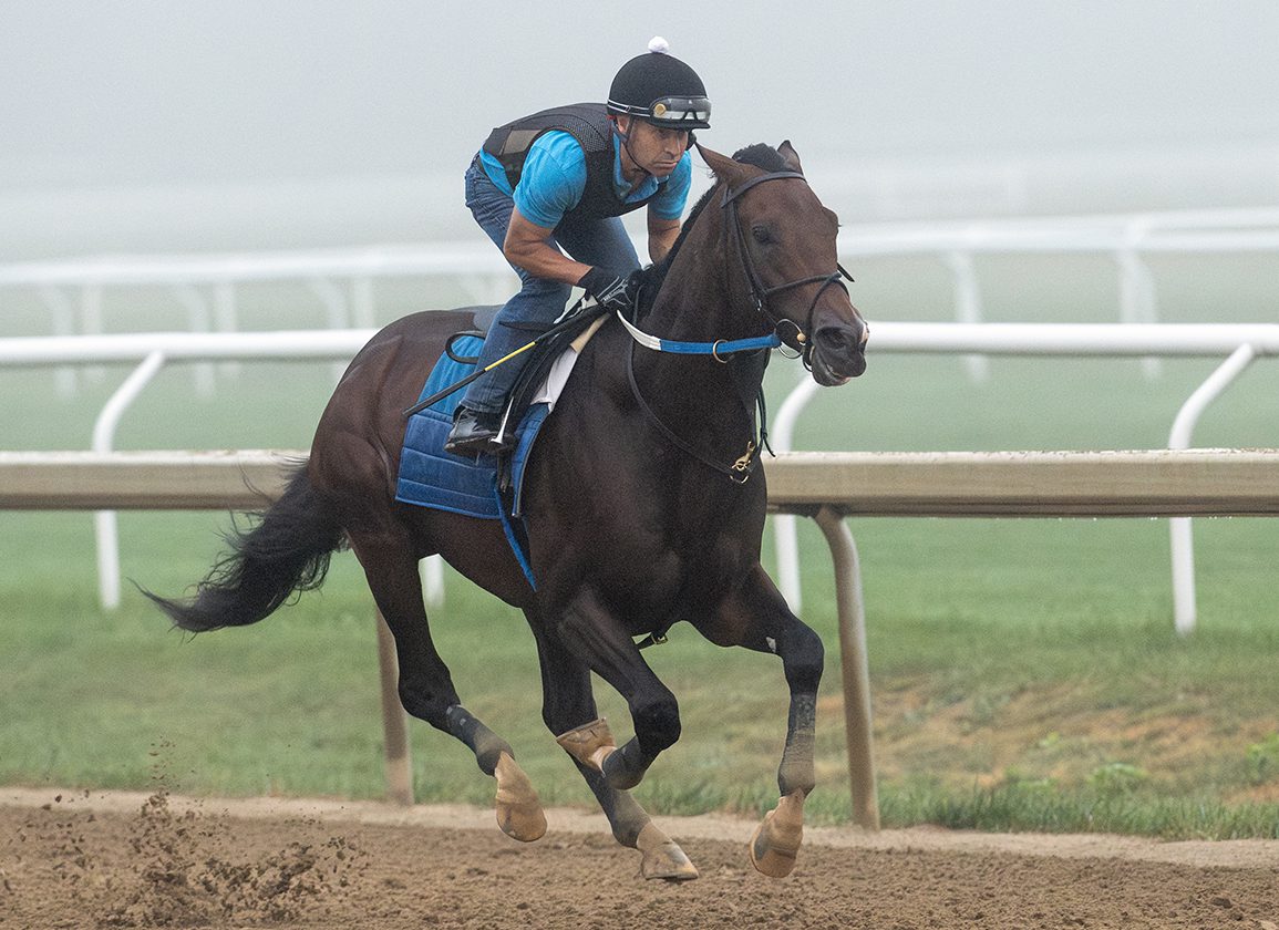 Magnitude Breezes Over Oklahoma Track for Saturday's Travers Tilt