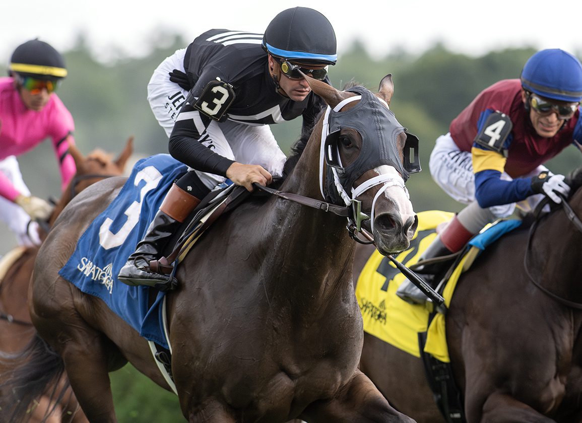 Snow Face Princess Runs Down 'TDN Rising Star' Cy Fair In The Bolton Landing At The Spa